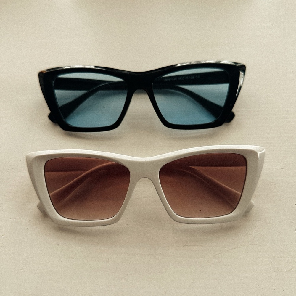 White Cat Eye Sunglasses